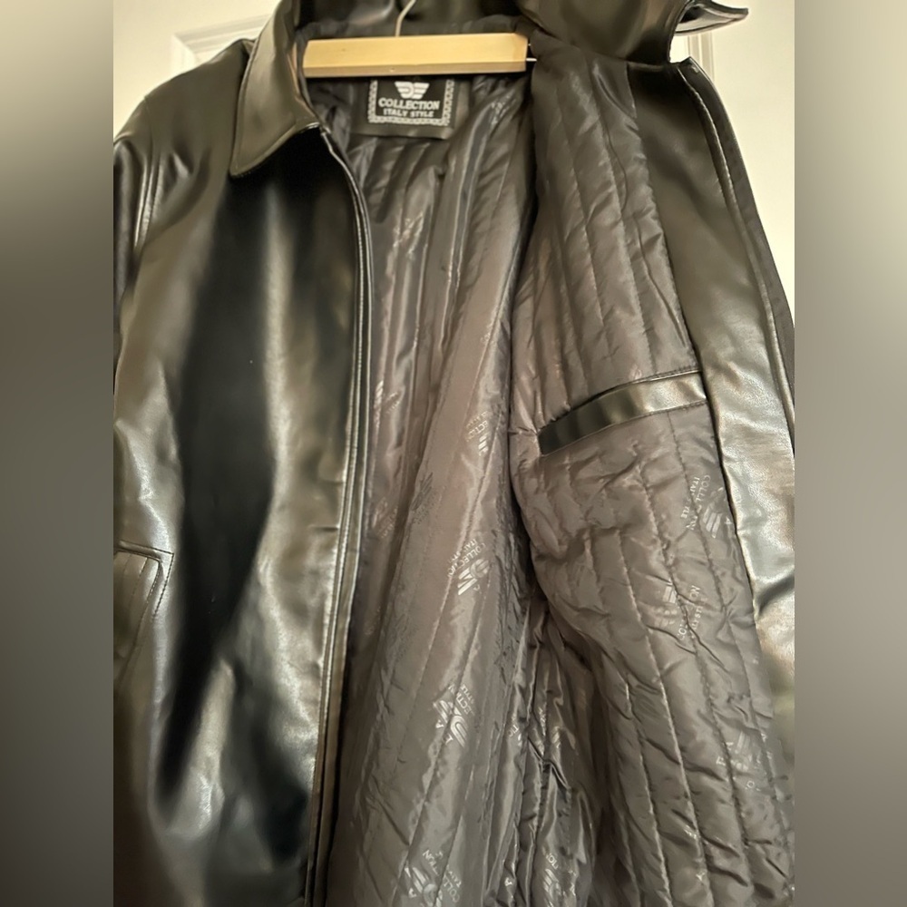 E A Collection XL Faux Leather Jacket - Picture 11 of 12